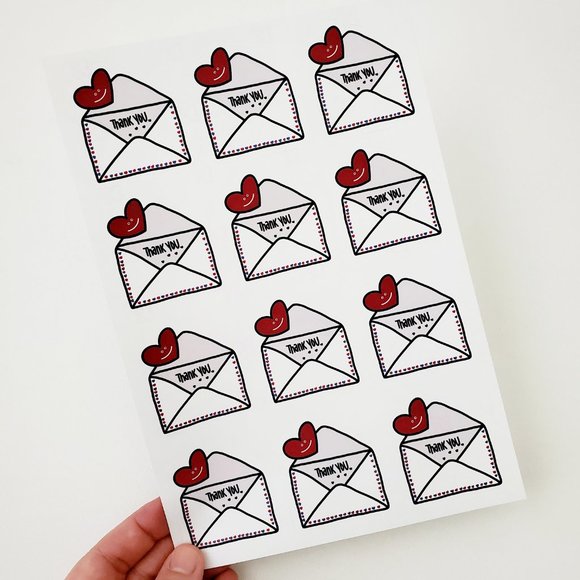 LB031 Mail Envelope Thanks Sticker [Price Firm] - Picture 4 of 8